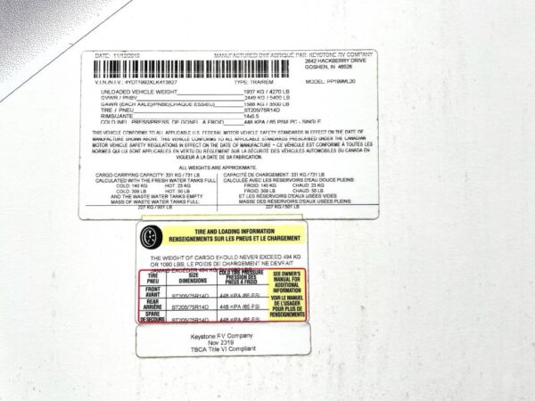 2020 Keystone PASSPORT 199ML