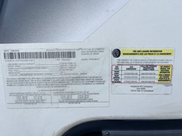 2021 Keystone PASSPORT 292BH